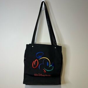 vintage walt disney world embroidered tote bag